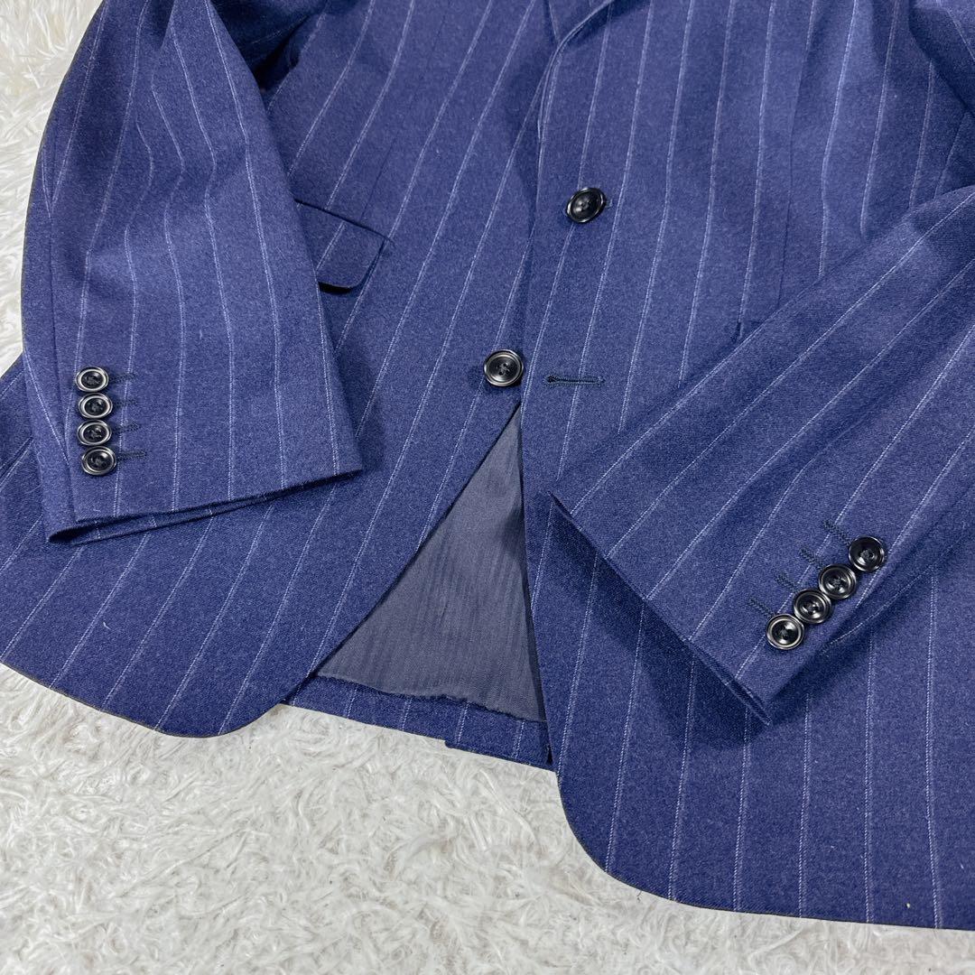 【イタリア生地】スーツセレクト カノニコ セットアップ スーツ ストライプ Y4