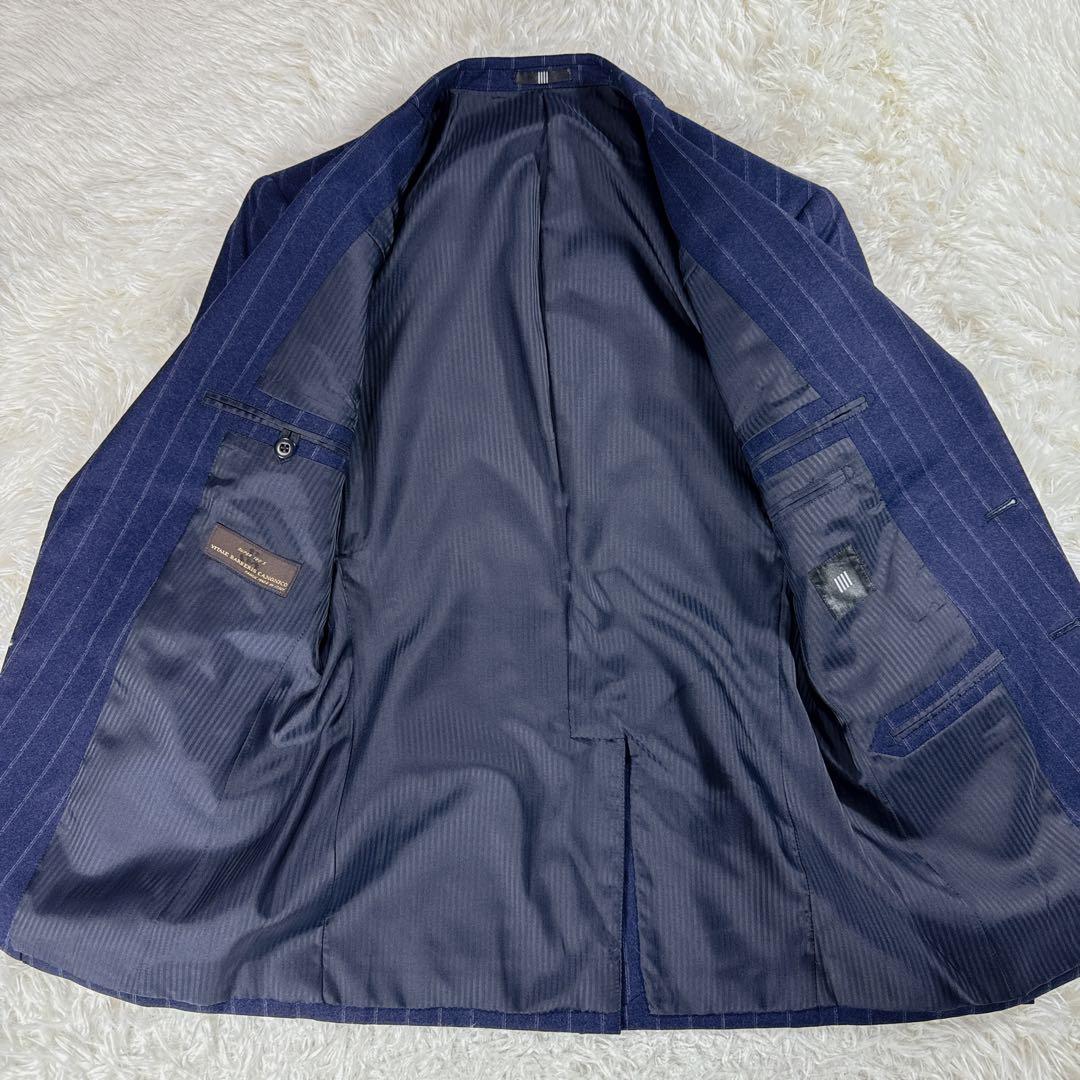 【イタリア生地】スーツセレクト カノニコ セットアップ スーツ ストライプ Y4