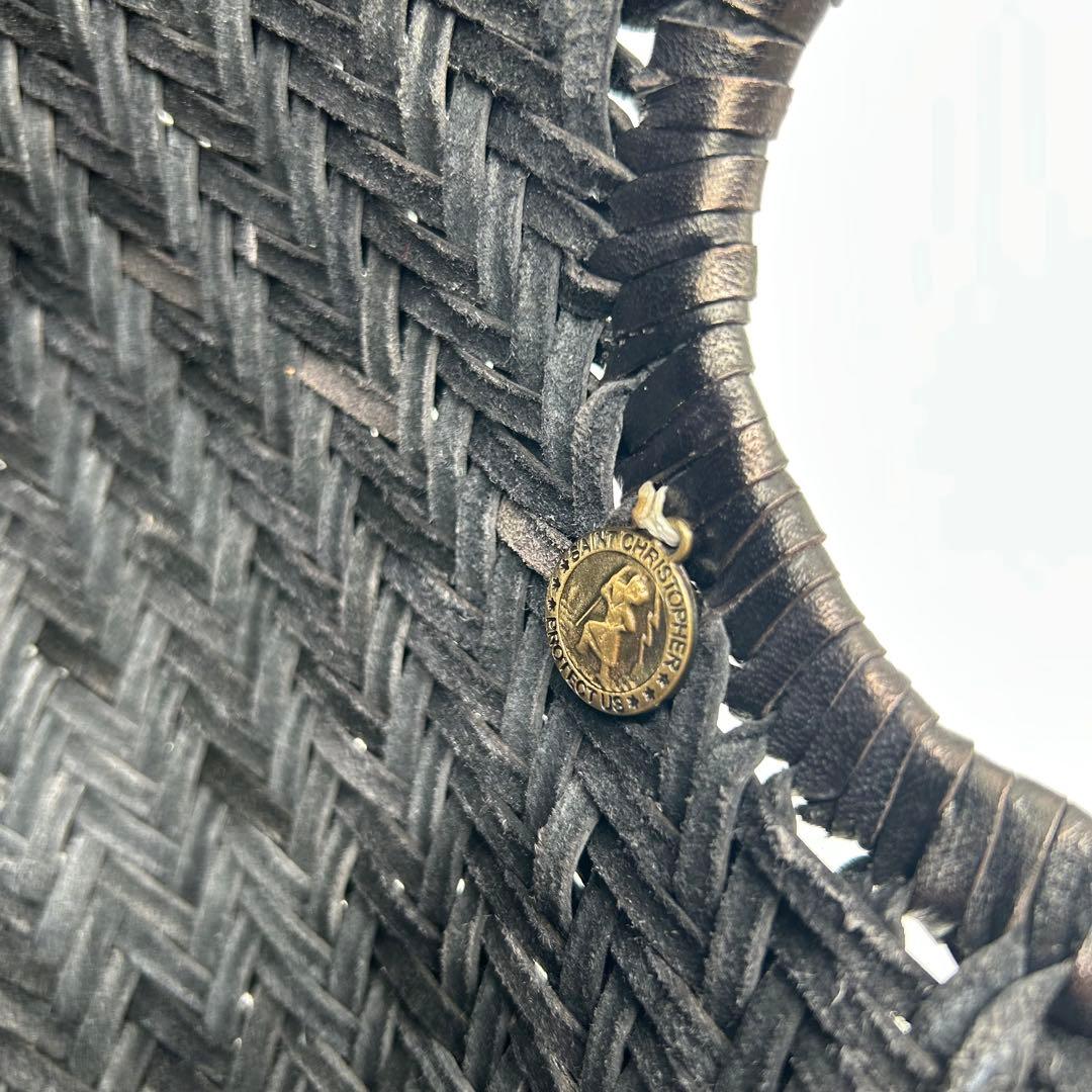 未使用級✨Dragon CHRISTOPHER レザー 編み込み トートバッグ