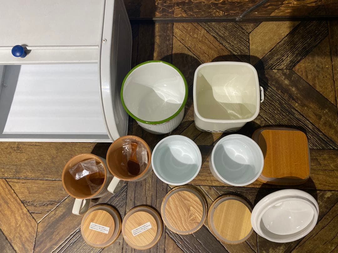 マニーローズ キャニスターセット 野田琺瑯パンケース ロールトップブレッド缶