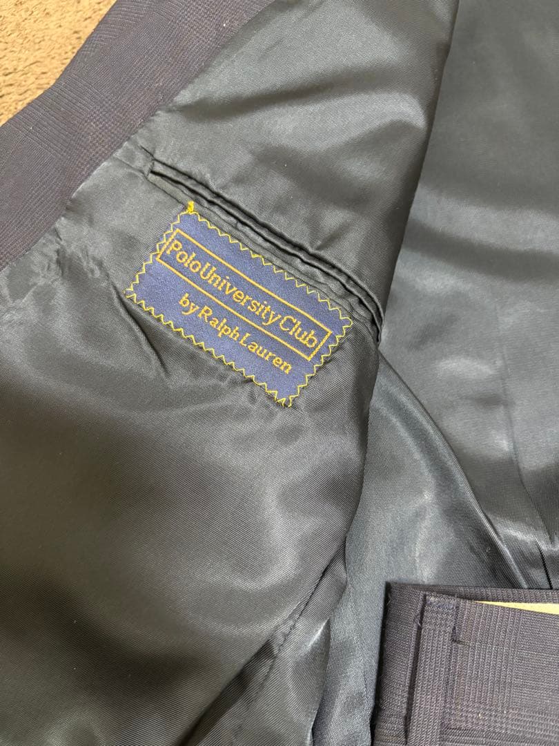 Polo University Club ネイビー ダブルブレストスーツ