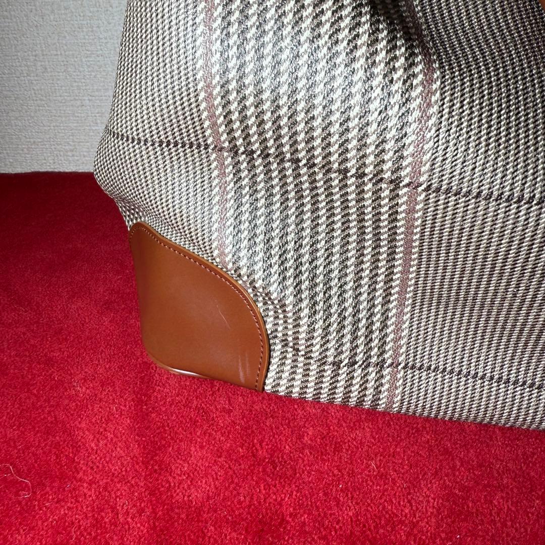 AIR FRANCE ボストンバッグ チェック柄 ヴィンテージ レア 希少