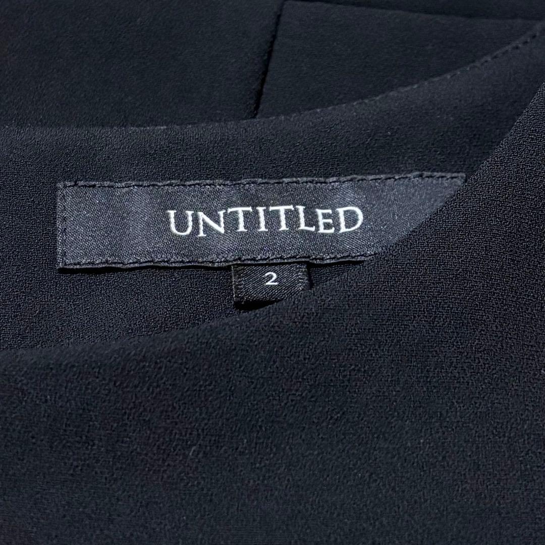 アンタイトル ノーカラーツイードジャケット ブラウス