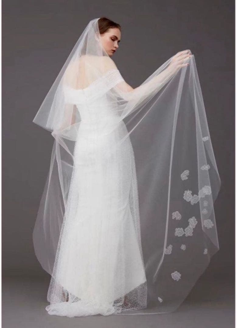 ウエディング　ベール　ロングベール　トリート
