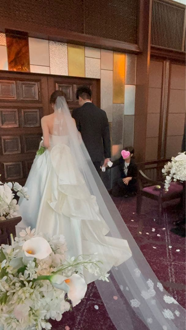 ウエディング　ベール　ロングベール　トリート