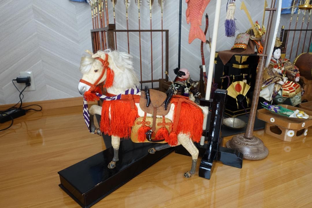 五月人形セット　 京都丸平 大木平蔵 御雛人形細工司 神馬 武者人形 伝統工芸