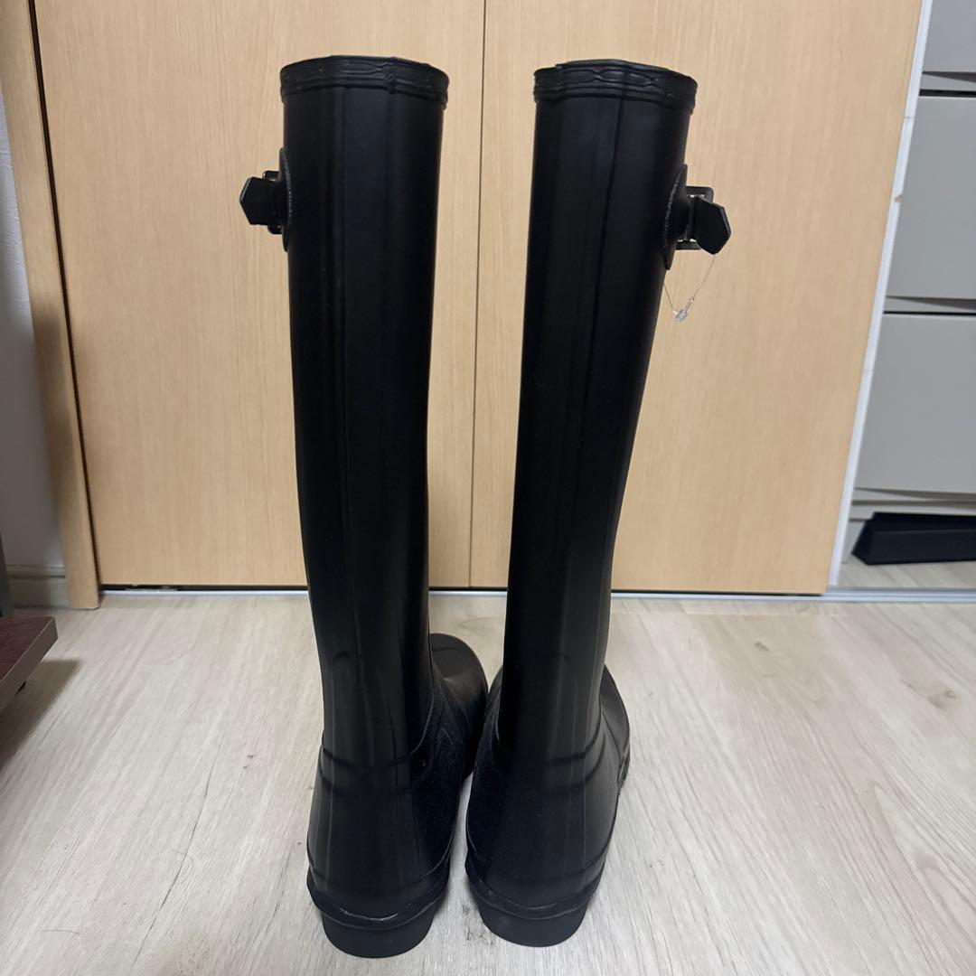 HUNTER ブラック 長靴 バックル付き