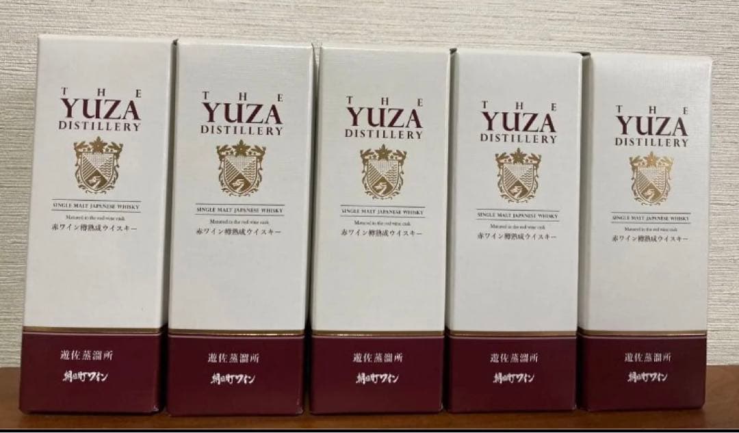 【5000本限定】遊佐ウイスキー 朝日町ワイン 樽熟成 180ml × 5本
