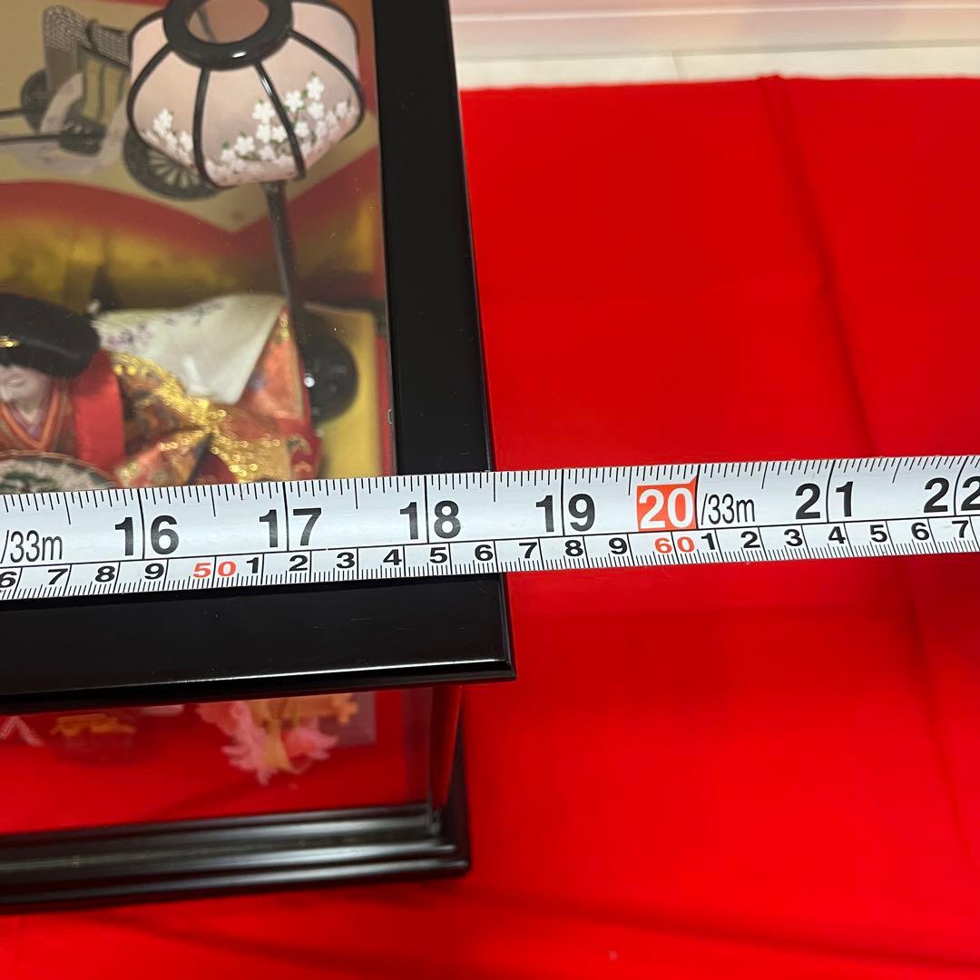 雛人形 ガラス製ディスプレイケース付き★引き取り限定商品★