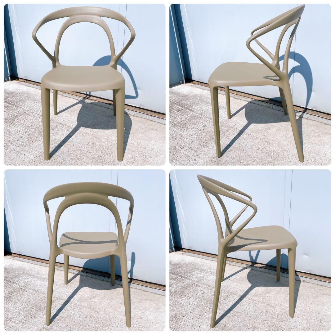 【未使用品】CHERRY エルパソ ダイニングチェア グリーン 2脚セット②