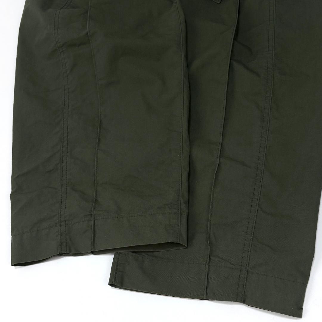 美品 Mame Kurogouchi コットンナイロン タックカーゴトラウザーズ