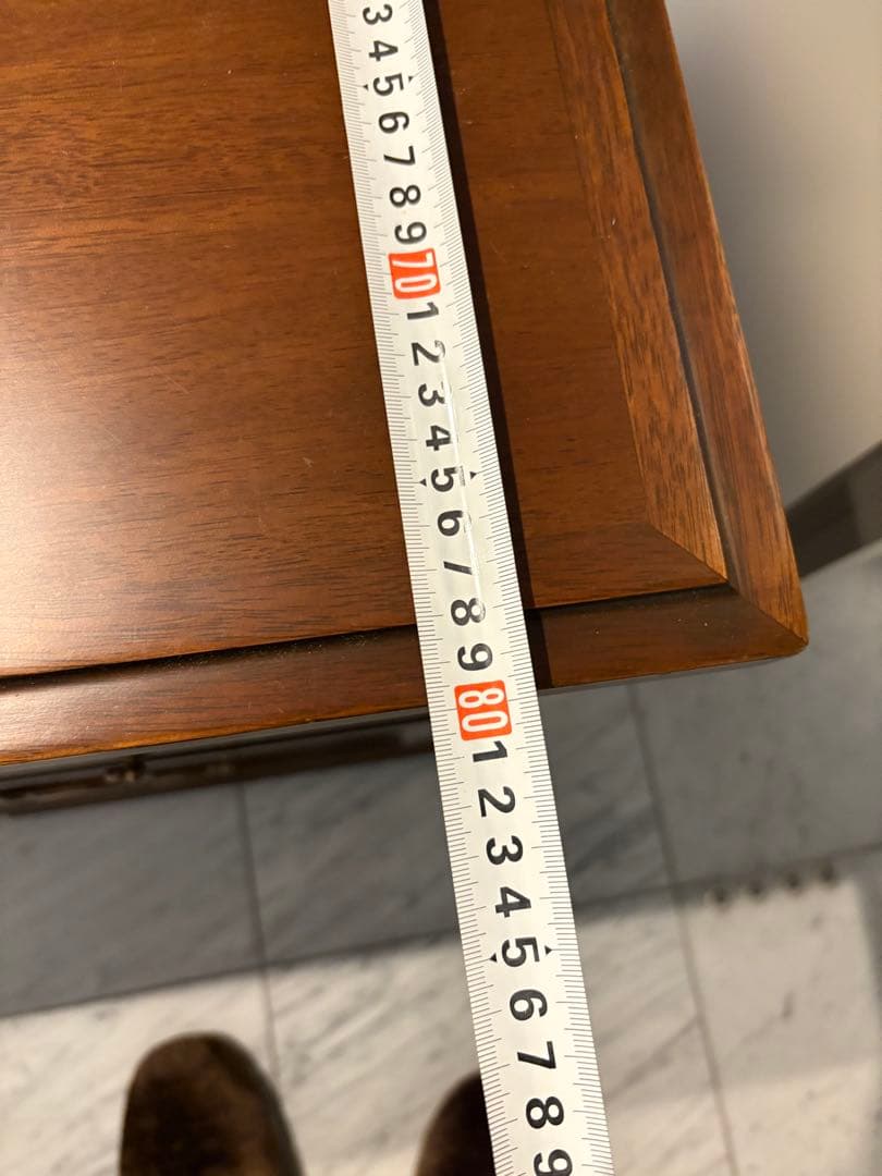 木製大型デスク 引き出し付き