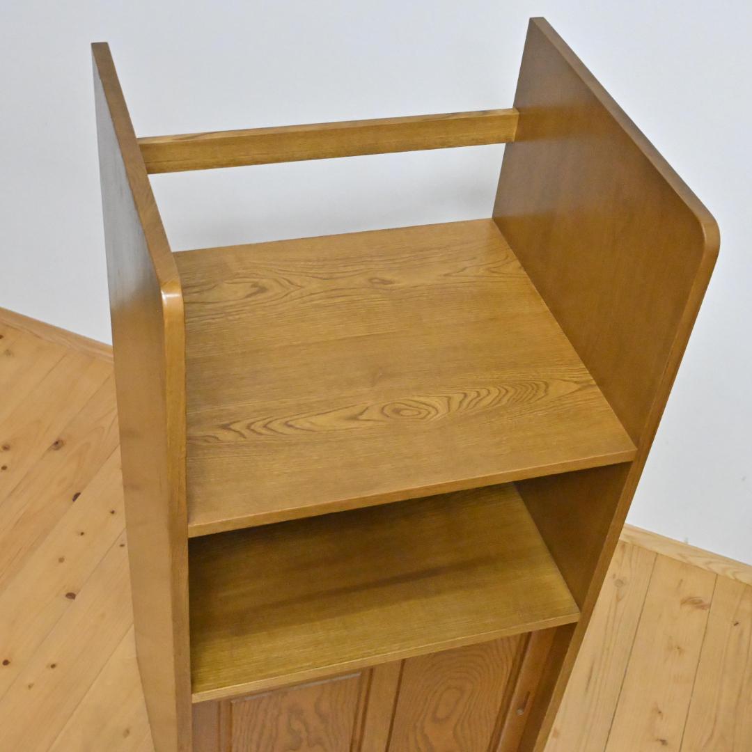 【無垢板レンジ台】天然木・収納棚・サイドキャビネット・手作り高級(静岡受取OK)