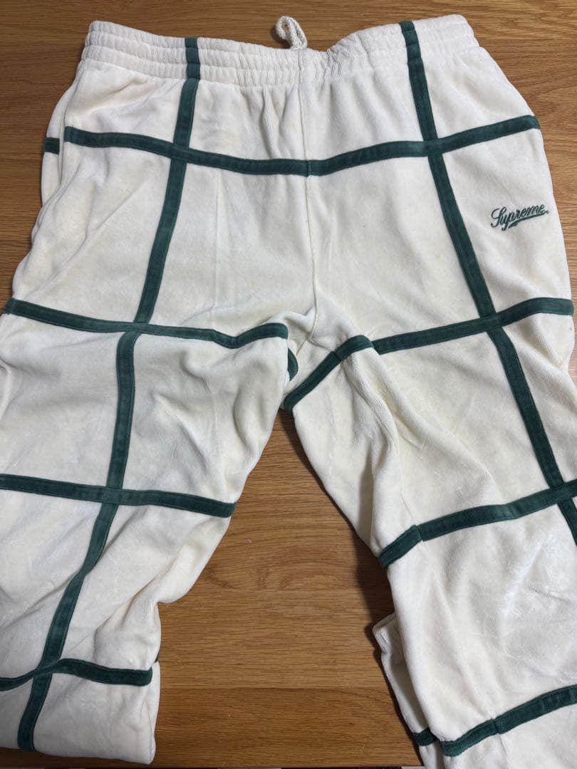 【上L_下Sセットアップ】Supreme Grid Taping Velour