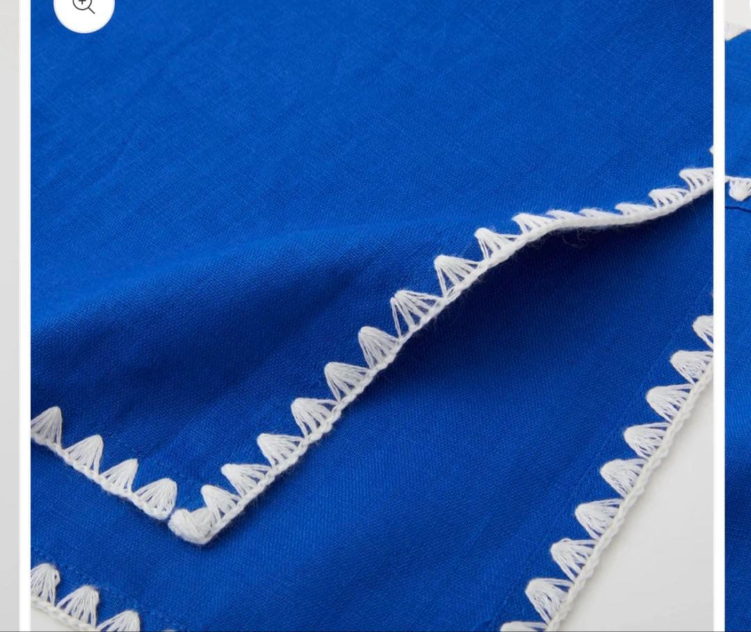 【新品】【新作】⭐️エプロン⭐️タキマキ⭐️TAKIMAKI ブルー　クロス付