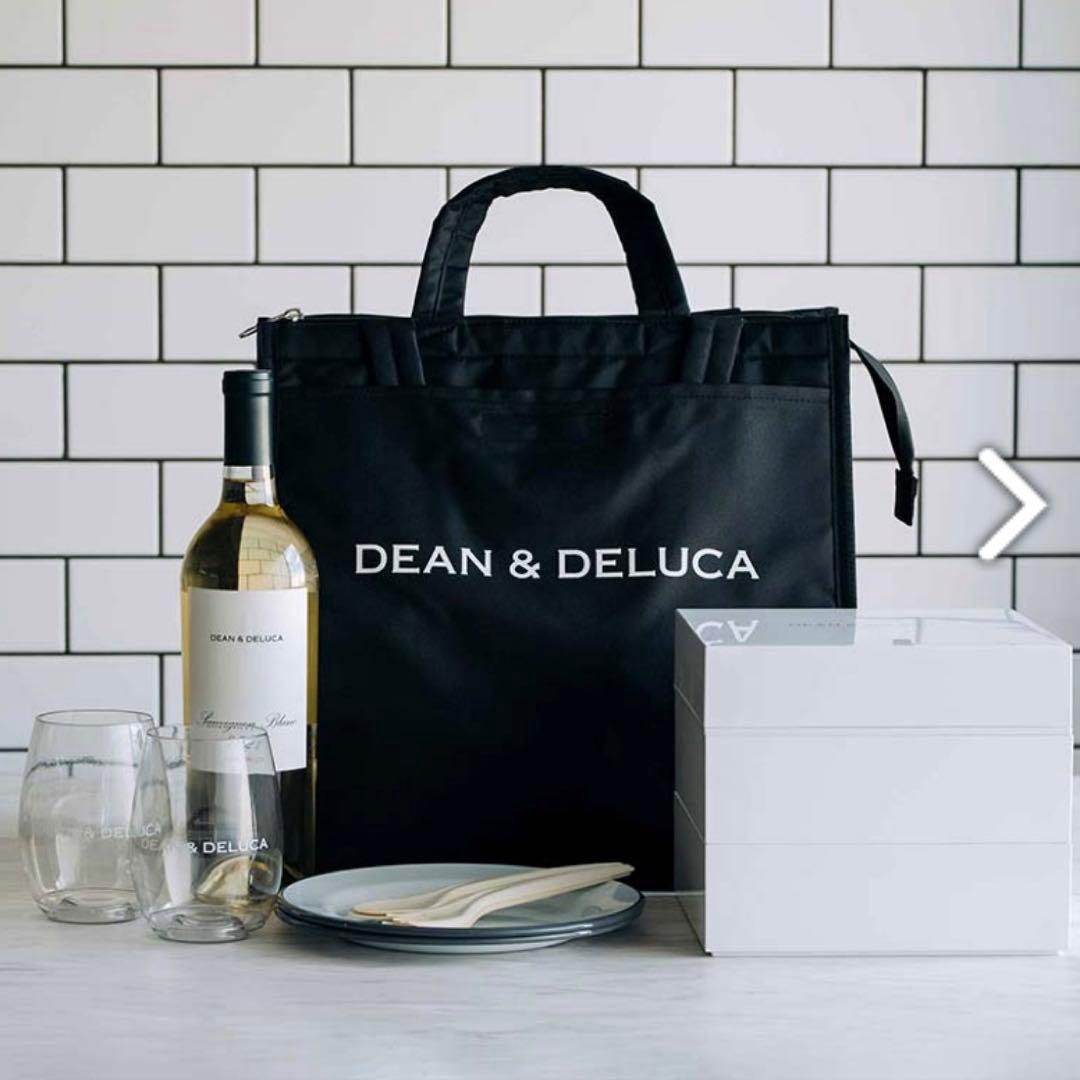 ディーンアンドデルーカ　三段重　大　ホワイト　保冷バッグセット