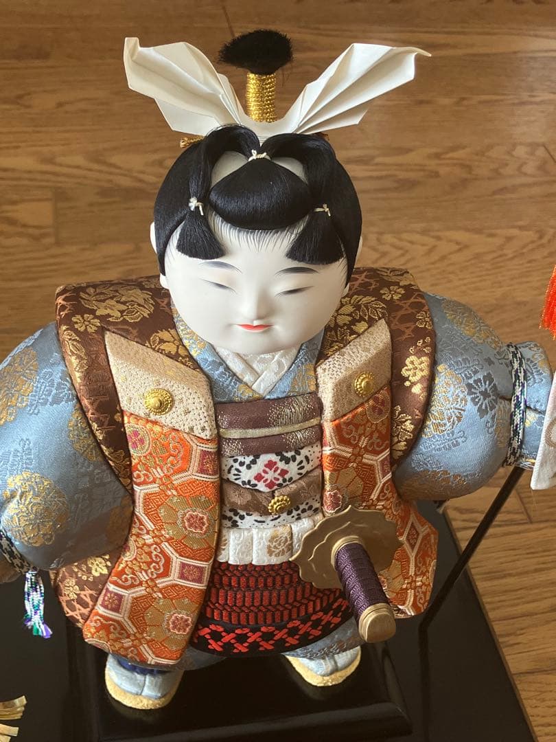 御人形司　原米洲　桃太郎　無形文化財技術保存　五月人形