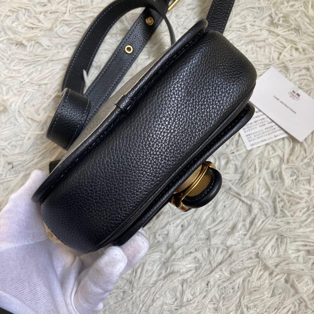 極美品 COACH コーチ タビー 19 メッセンジャー ブラック CJ846