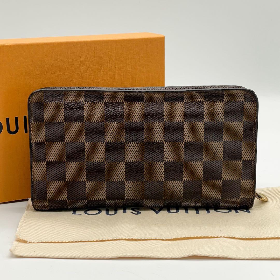 ルイヴィトン　ポルトモネ　ジップ　ダミエ　ラウンドファスナー　長財布