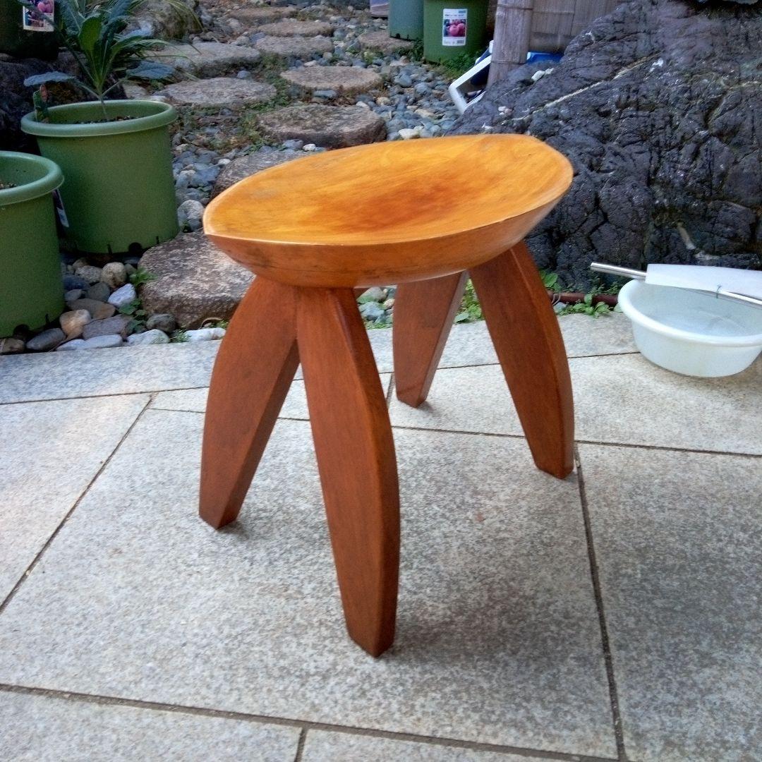 椅子　スツール　アフリカ製　アンティーク　民芸品　工芸品　民族　民族雑貨