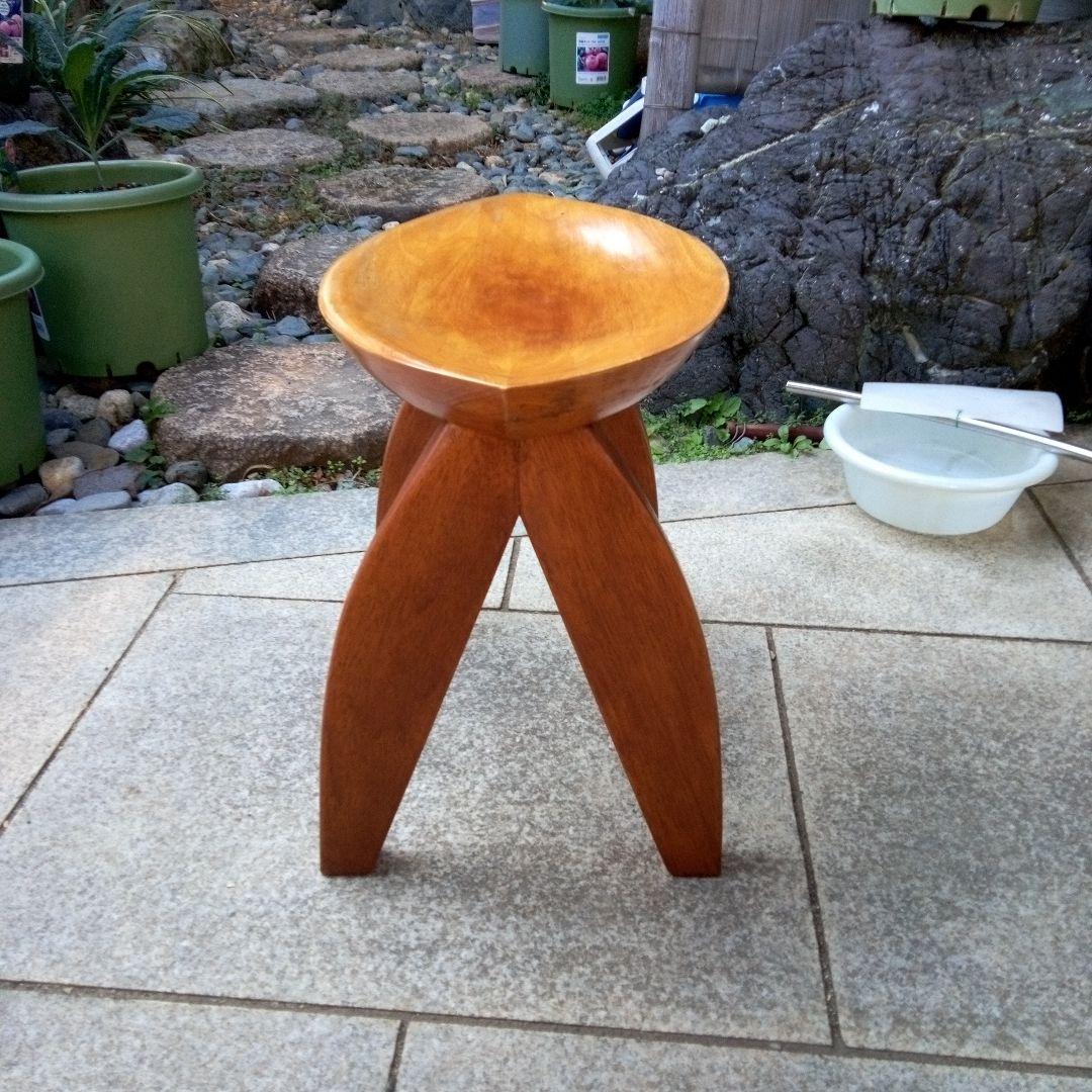 椅子　スツール　アフリカ製　アンティーク　民芸品　工芸品　民族　民族雑貨