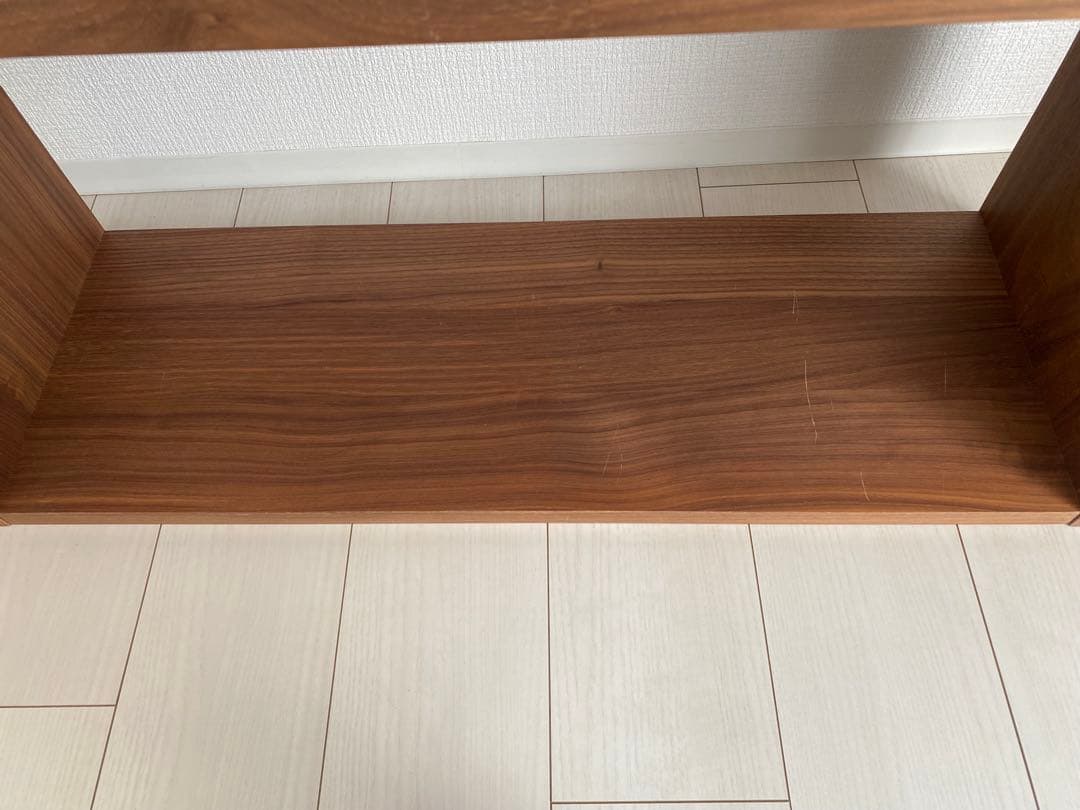 無印良品　スタッキングシェルフ・ワイド・2段　ウォールナット