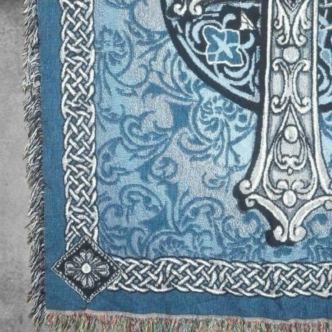 BNLV ラグ ブランケット ビンテージ 十字架 クロス ブランケット マット