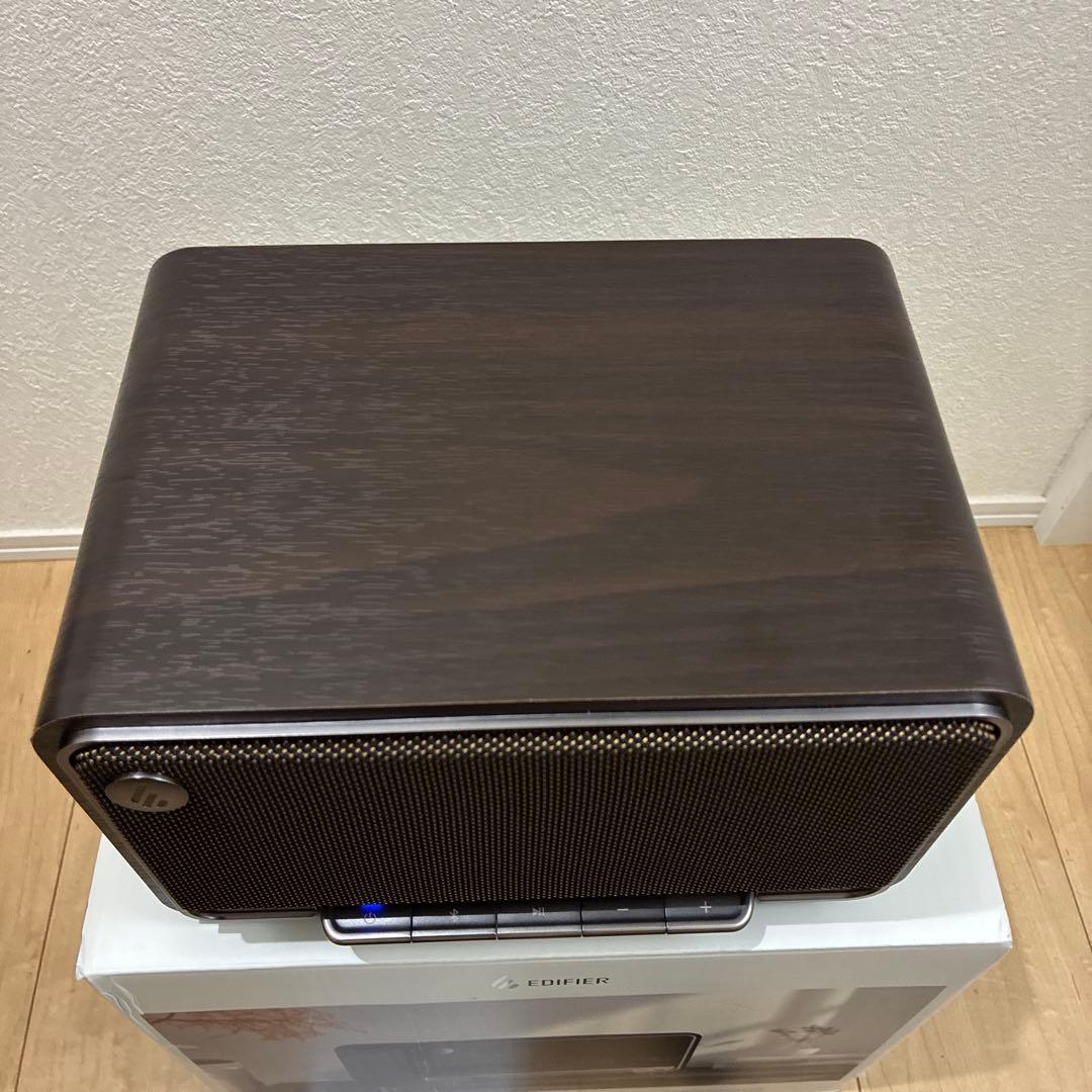 EDIFIER D32 ワイヤレススピーカー　木目　黒ブラック