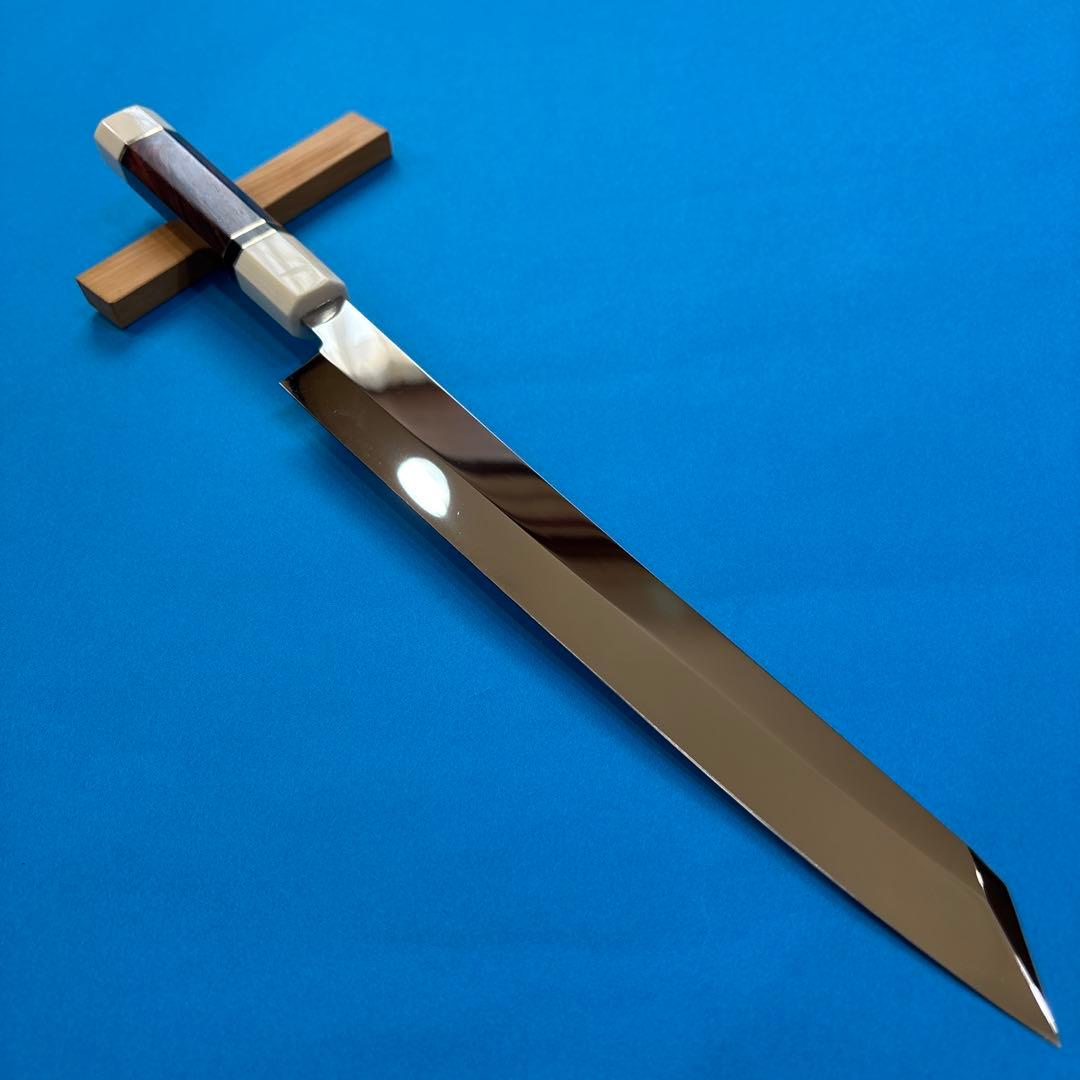 切付け柳　V10全鋼鏡面仕上げ 花梨と人造大理石の柄