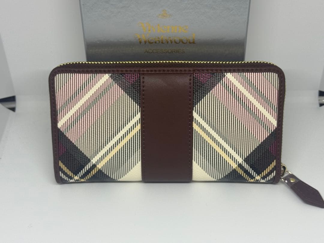 【新品未使用】Vivienne Westwood チェック柄長財布