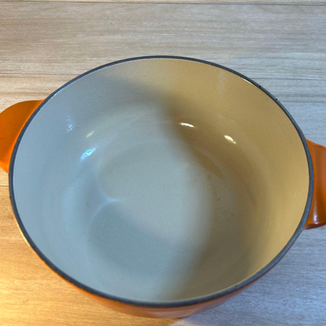 ルクルーゼ　レギュミエ　19cm オレンジ　鍋　両手鍋