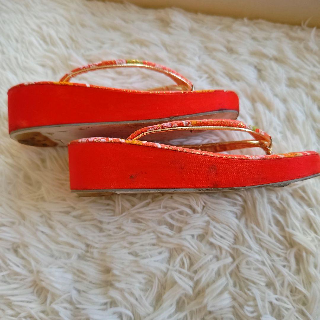 はこせこセット 晴れ着の丸昌 小物セット 七五三 朱色 ７歳 セレモニー