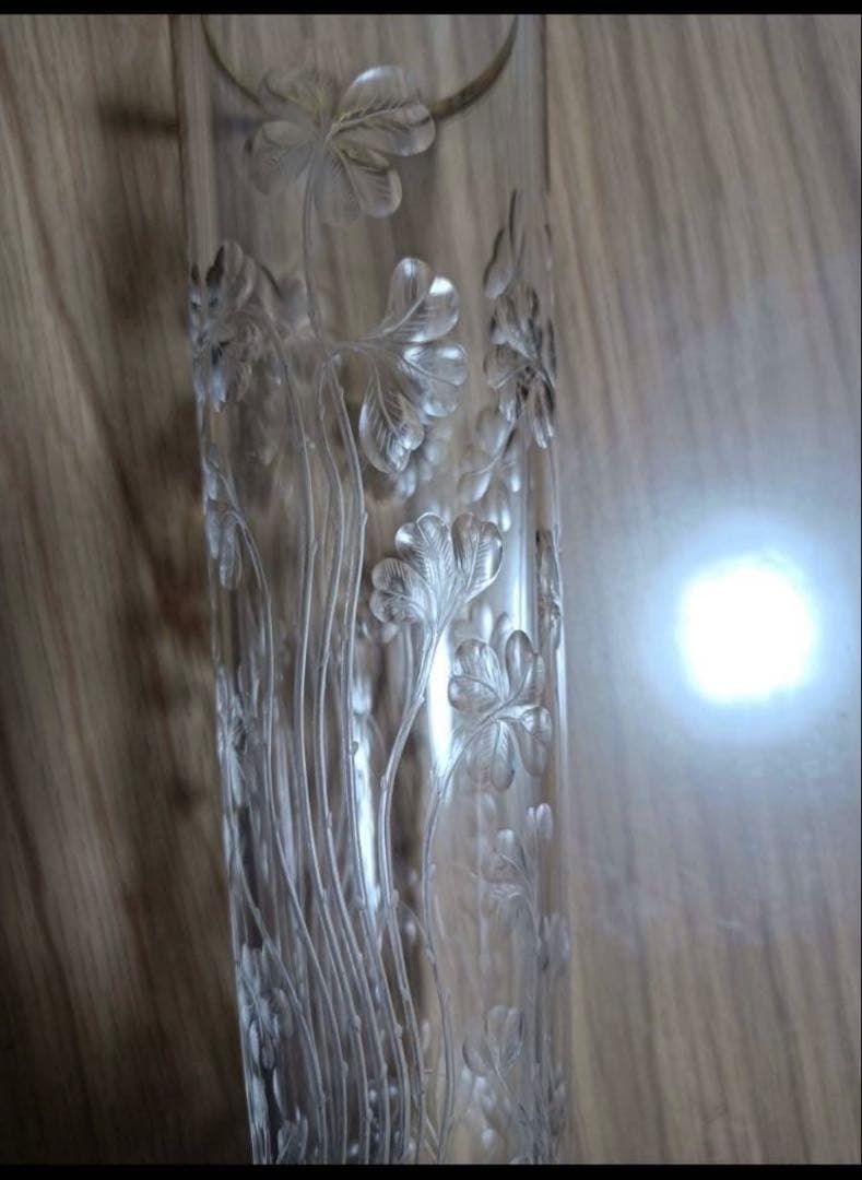 オールドバカラ花瓶　アンティーク