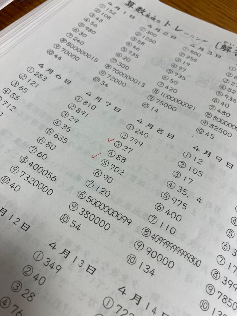 【2024最新版】サピックス　4年　基礎力トレーニング　１年分　3年わり算