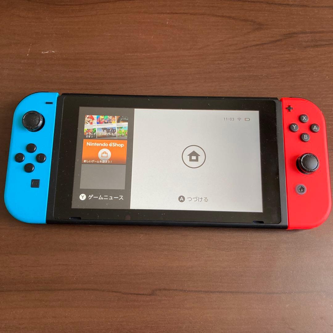 美品 Nintendo Switch 本体 青/赤 Joy-Con
