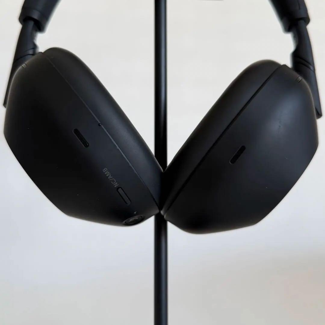 美品 SONY WH-1000XM6 ワイヤレスヘッドホン ブラック スタンド有