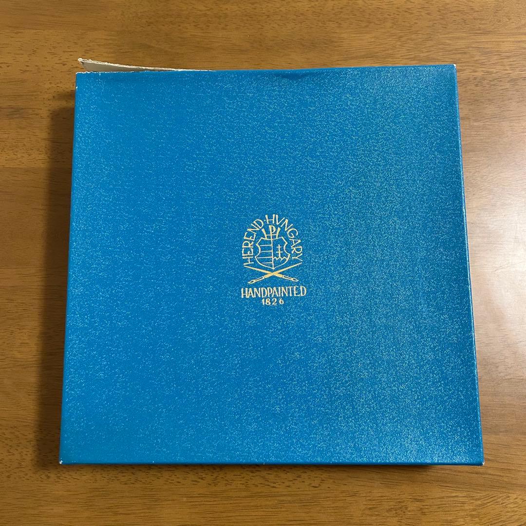 HEREND　清の花籠 524/CN プレート（25cm）