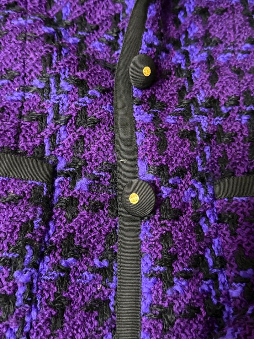 CHANEL 紫 ジャケット
