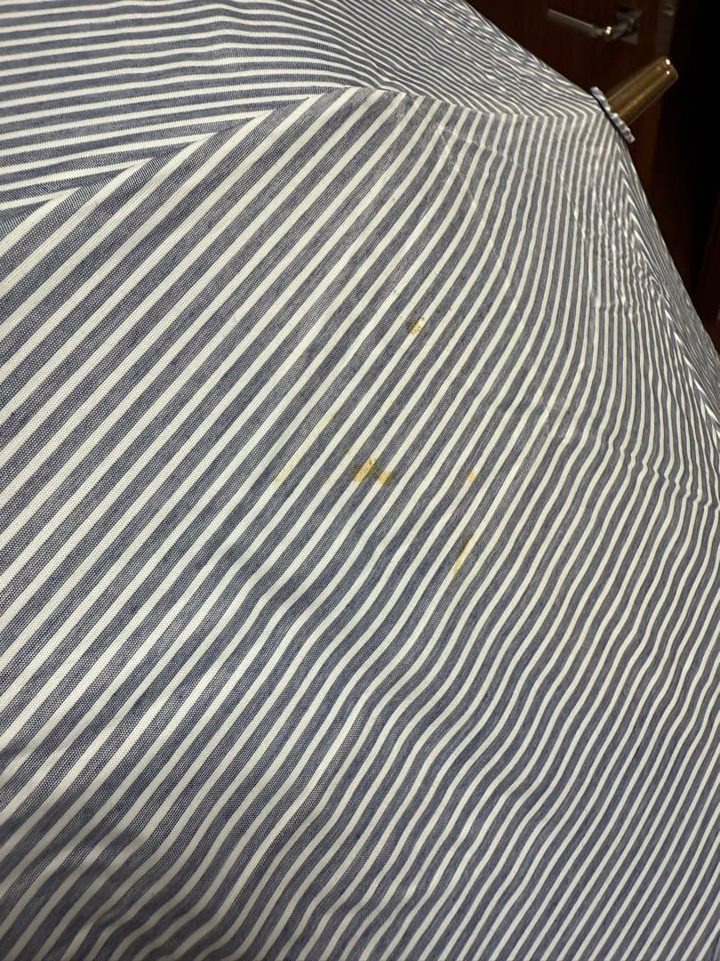 ラルフローレン ストライプ 折りたたみ 日傘 レース付き