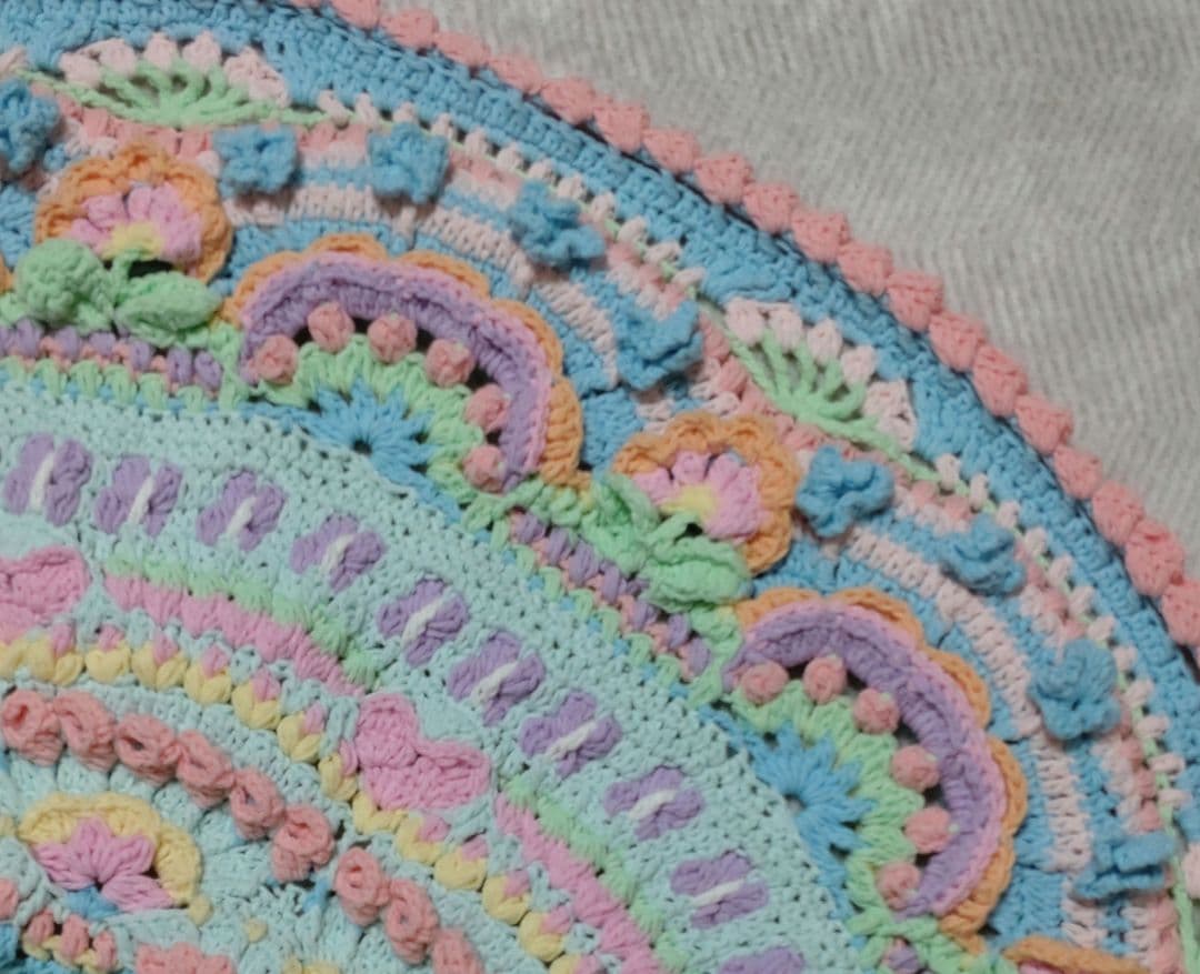 フラワーガーデンマンダラブランケット