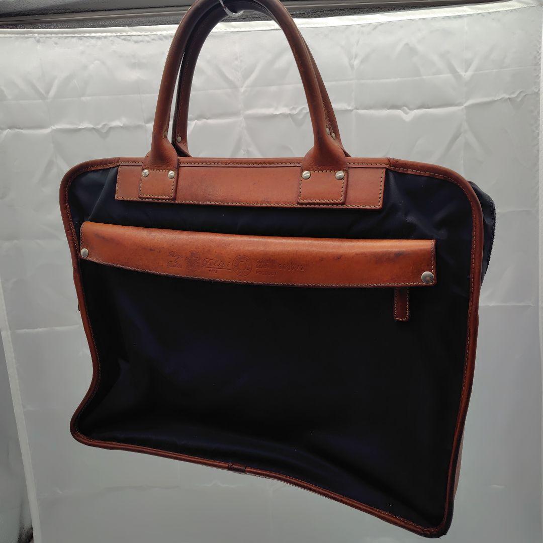 Felisi フェリージ　ビジネスバッグ ナイロン 黒 内側 レザー