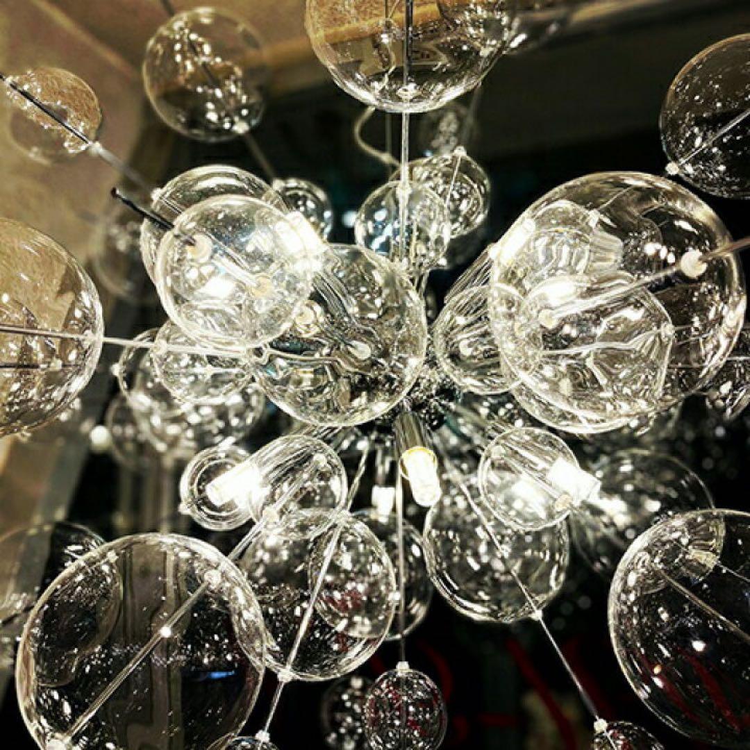 Bubble large Silver シャンデリア
