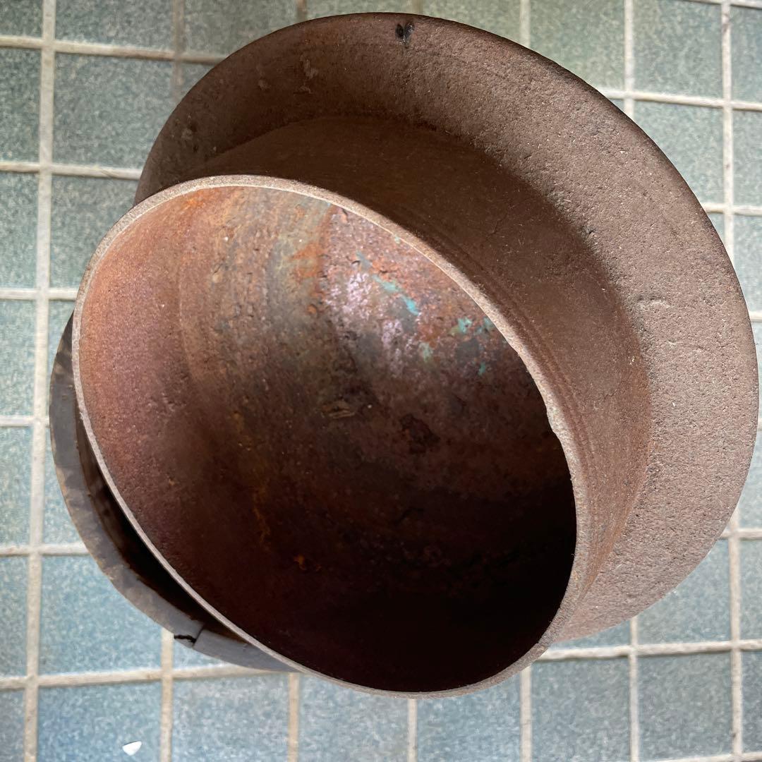 古い鉄製 羽釜 つば釜 はがま アンティーク