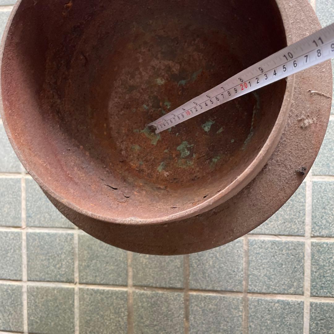 古い鉄製 羽釜 つば釜 はがま アンティーク