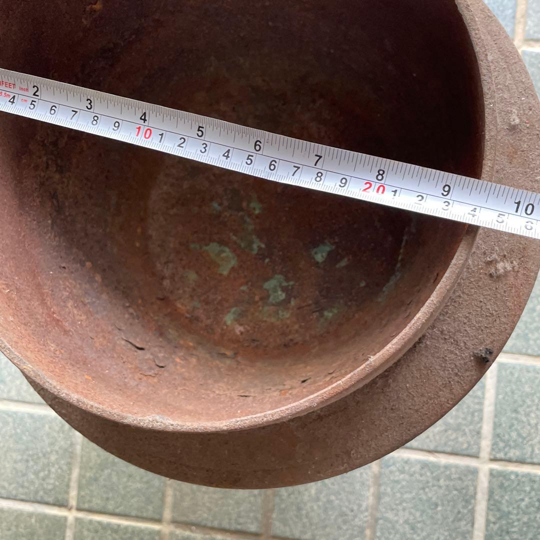 古い鉄製 羽釜 つば釜 はがま アンティーク