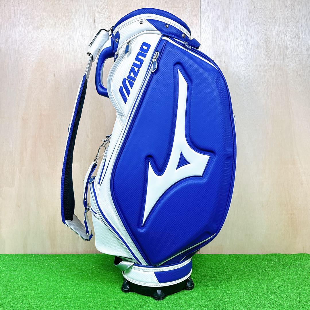 ★美品 MIZUNO キャディバッグ 9.5型 アスリートツアーレプリカ 美津濃