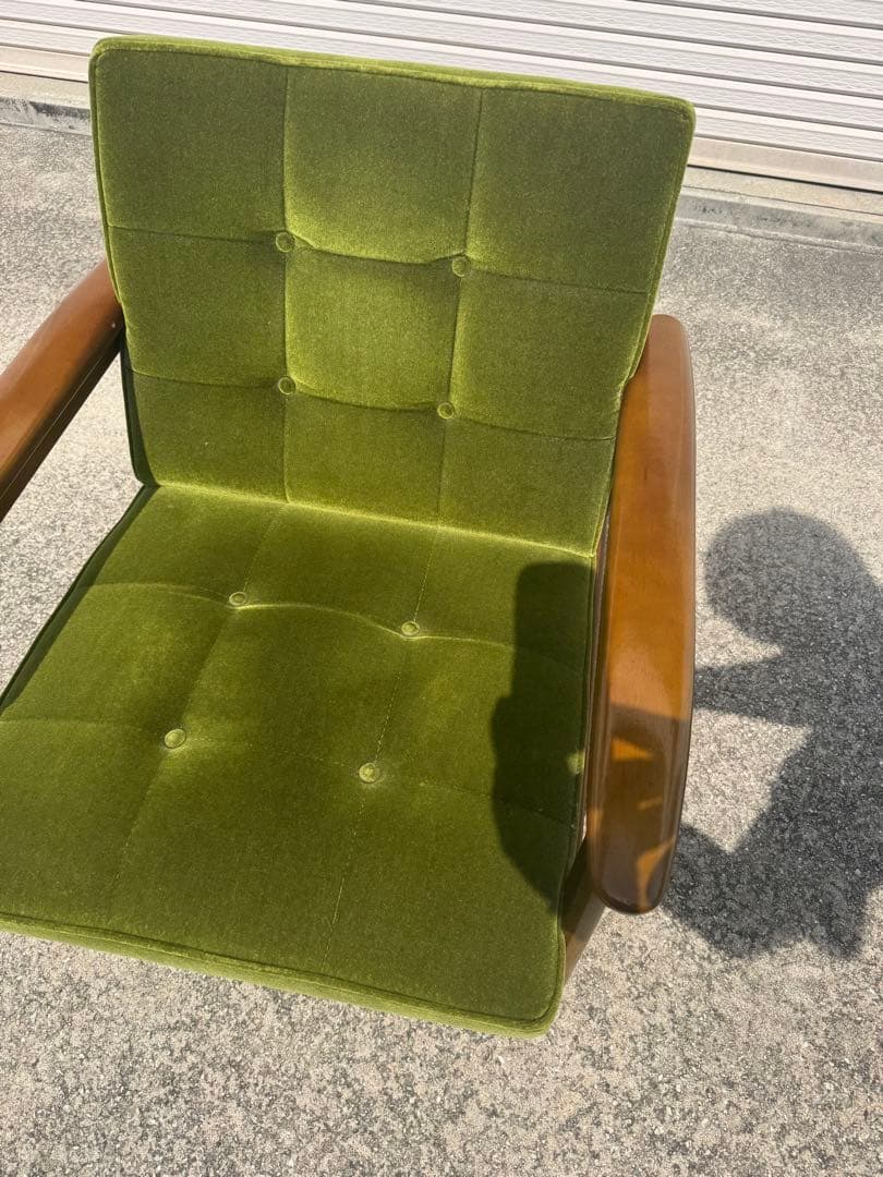 A 美品 カリモク60 kチェア 1シーター 1人掛け ソファ