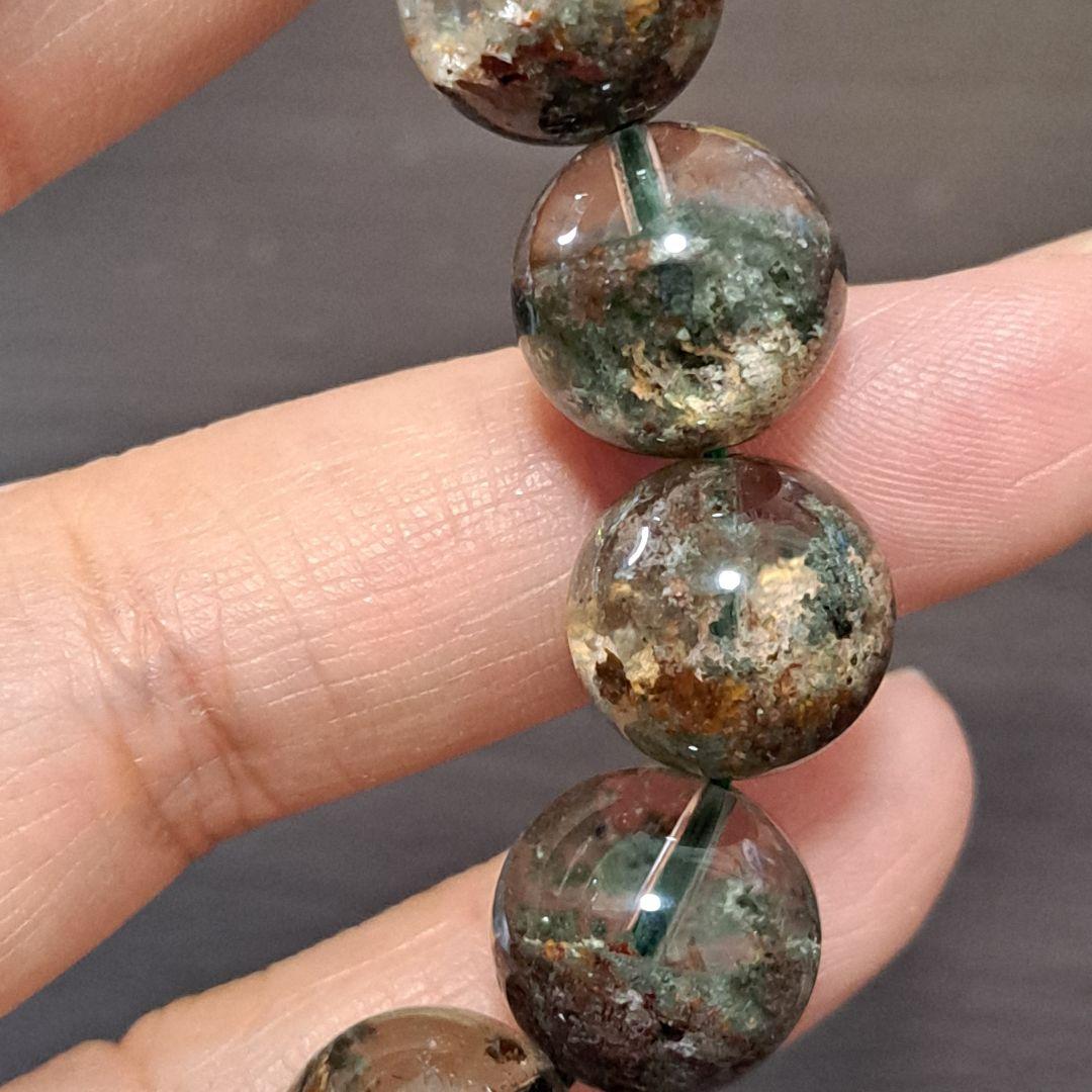 高品質　高透明　大玉ガーデンクォーツ　クリア庭園水晶　レッドグリーン　ピンク