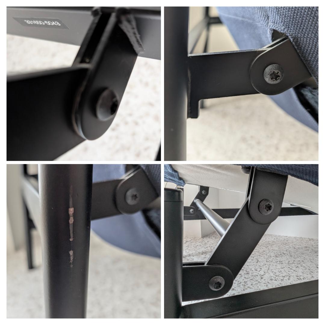 USED MUJI 無印良品 リクライニング ラウンジソファ ネイビー 廃番