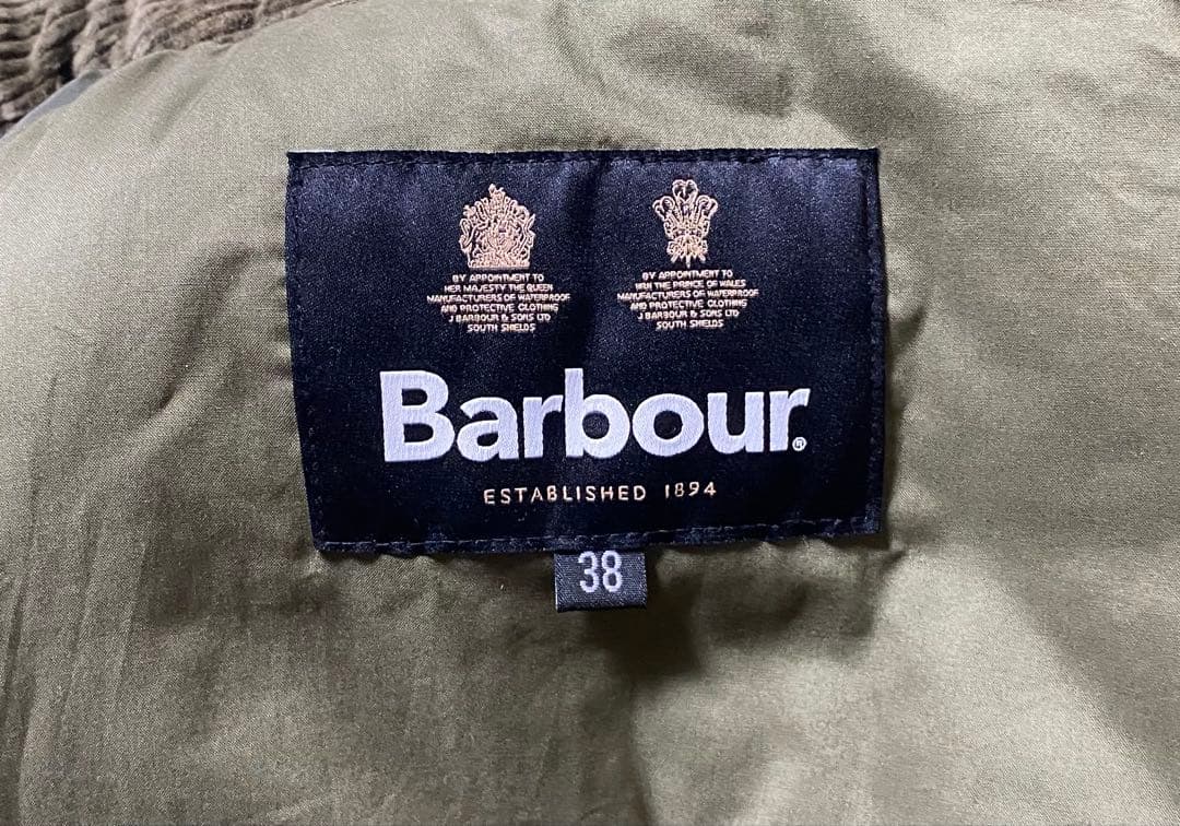 ジャケット・アウター Barbour EXMOOR PADDED CASUAL COAT 38